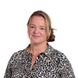 A photograph of Lesley Burrows